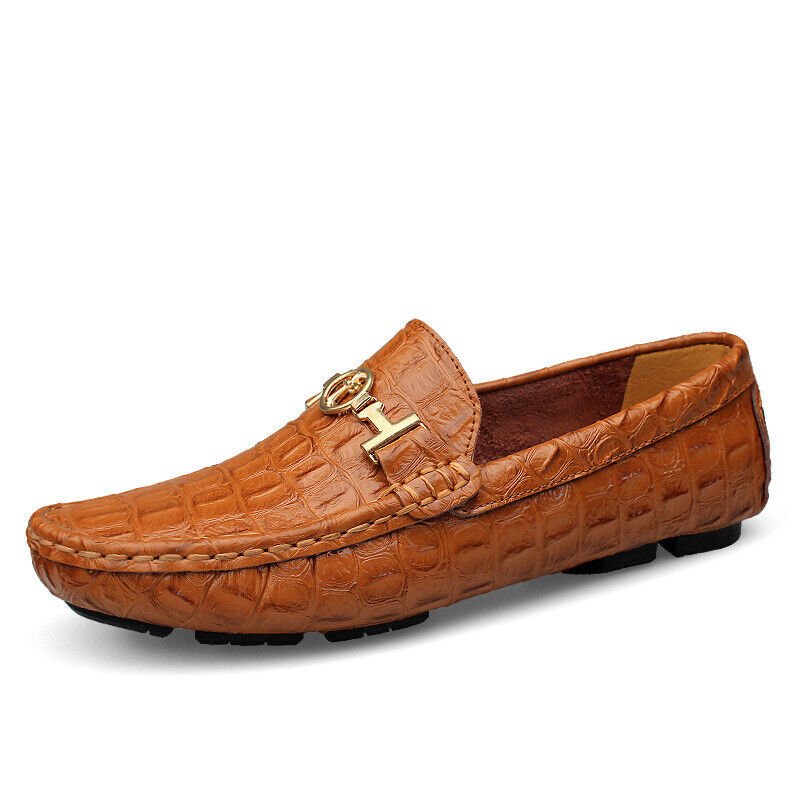 Mocassin Croco Marron