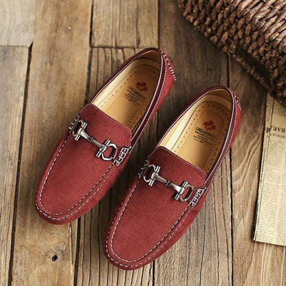 Mocassin Rouge Homme