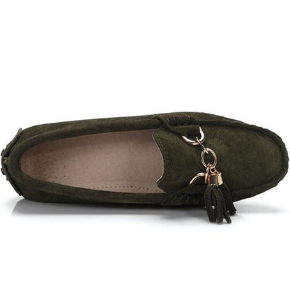 Mocassin Femme Vert Kaki