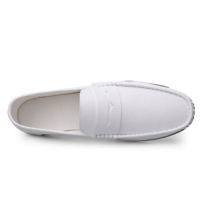 Mocassin Blanc Pour Homme