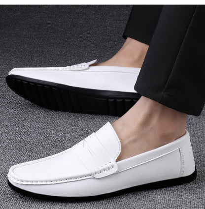 Mocassin Blanc Pour Homme