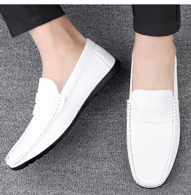 Mocassin blanc clearance homme pas cher