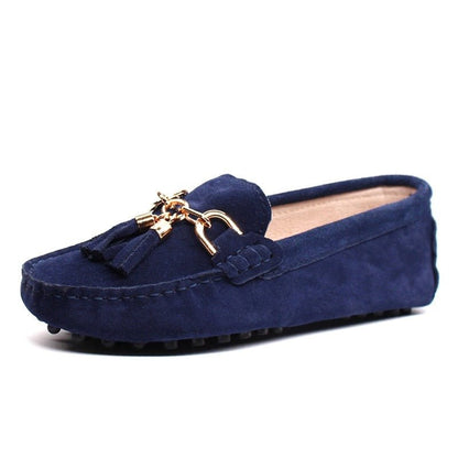 Mocassin Bleu Marine Femme