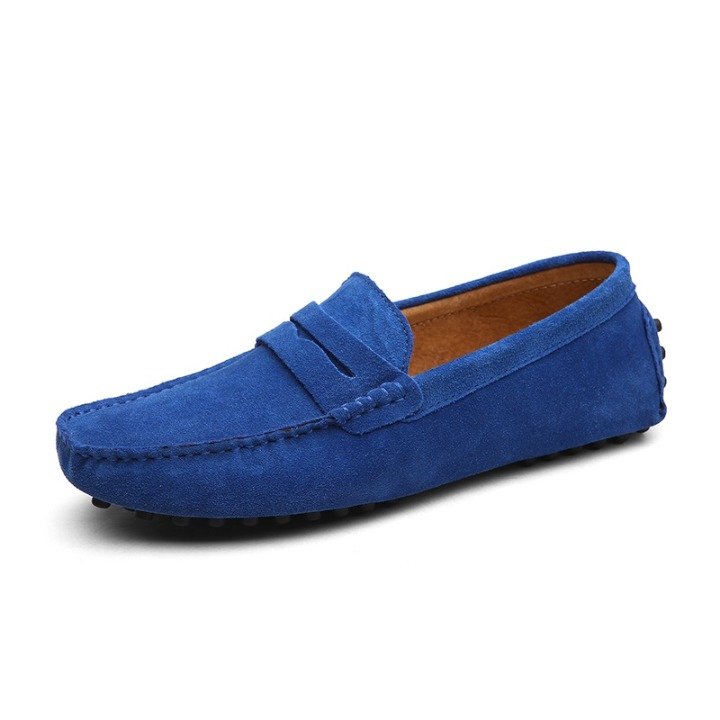 Mocassin Bleu Roi Homme