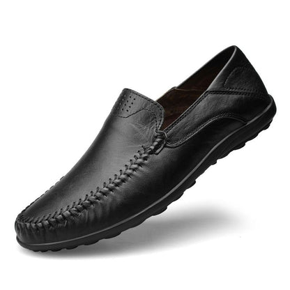 Mocassin Cuir Homme Noir