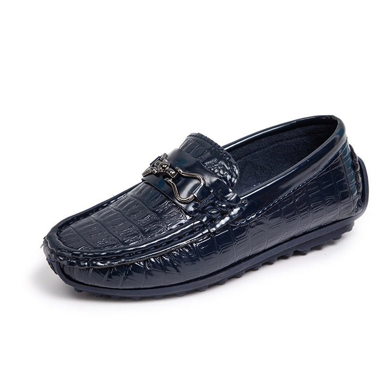 Mocassin Croco Enfant En Cuir PU Galentino