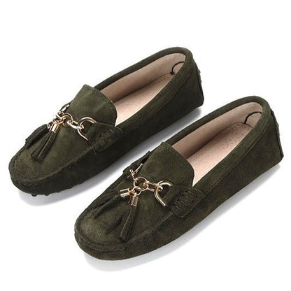 Mocassin Femme Vert