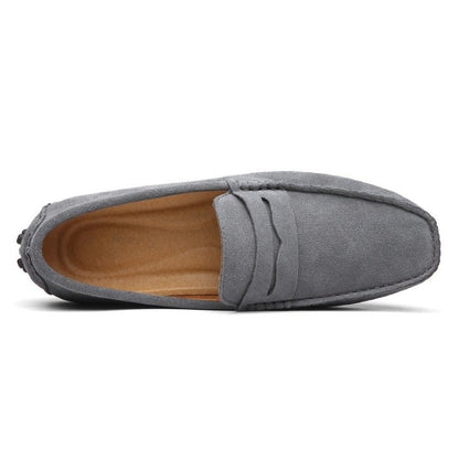 Mocassin Homme Daim Gris