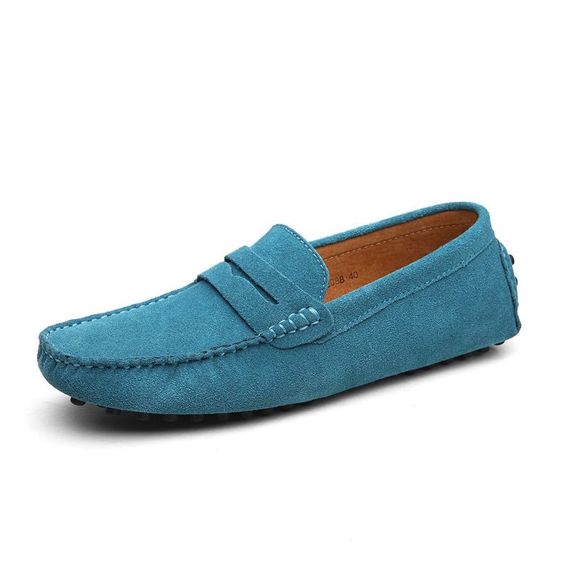 Mocassin Homme Bleu Turquoise