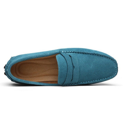 Mocassin Homme Bleu Turquoise