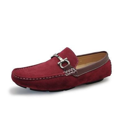 Mocassin Rouge Homme