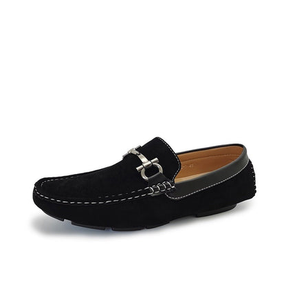 Mocassin à Boucle Homme Noir