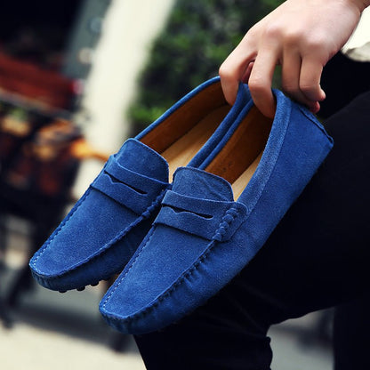 Mocassin Bleu Roi Homme