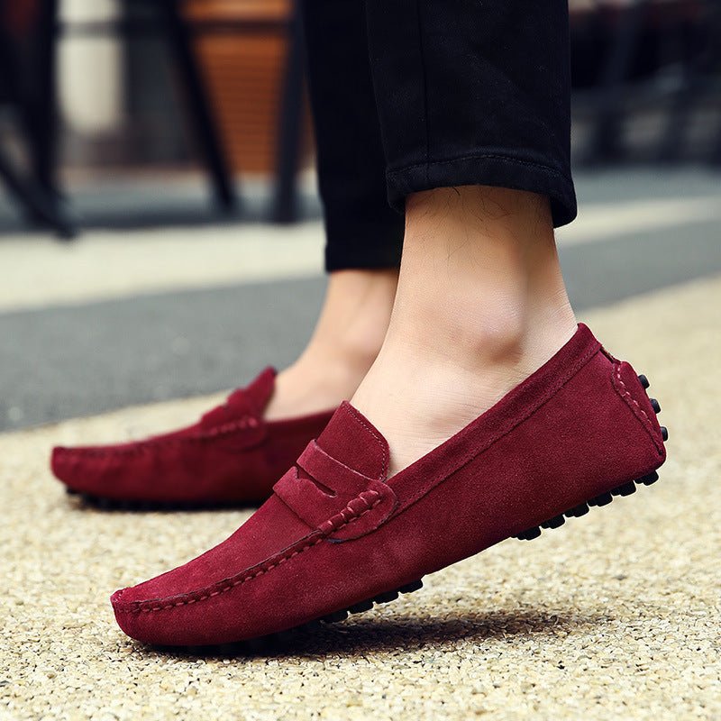 Mocassin Rouge Bordeaux Homme