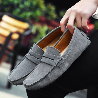 Mocassin Homme Daim Gris