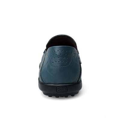 Mocassin Cuir Homme Bleu Marine