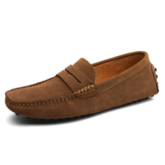 Mocassin Souple Daim Homme