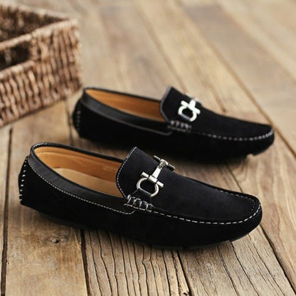 Mocassin à Boucle Homme Noir